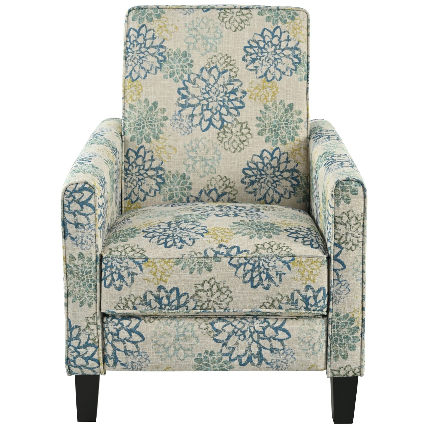Push Back Upholstered Recliner Armchair Noble House