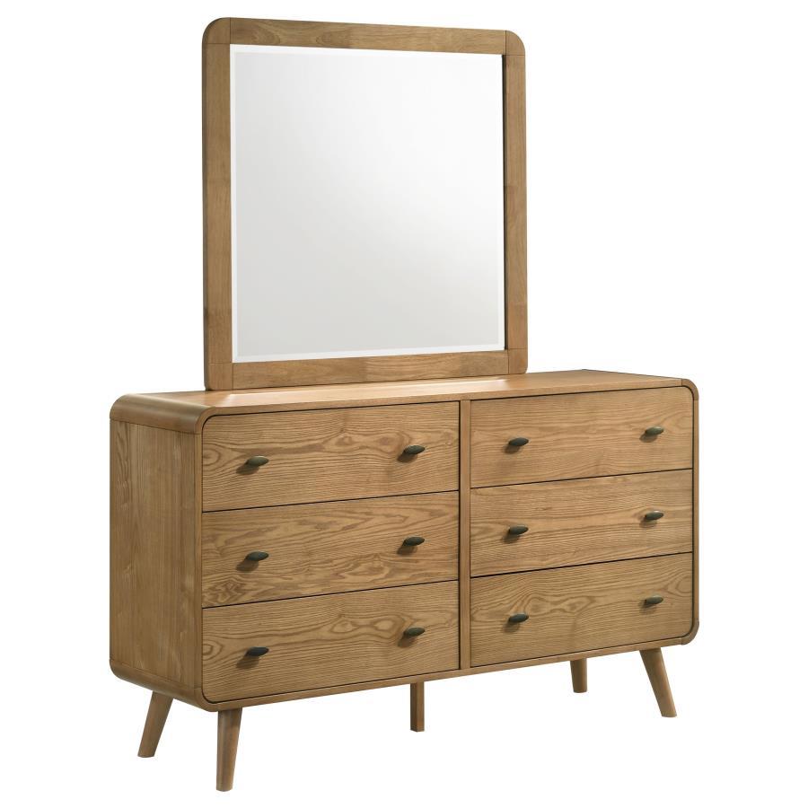 Robyn - 6-Drawer Bedroom Dresser And Mirror CoasterEssence
