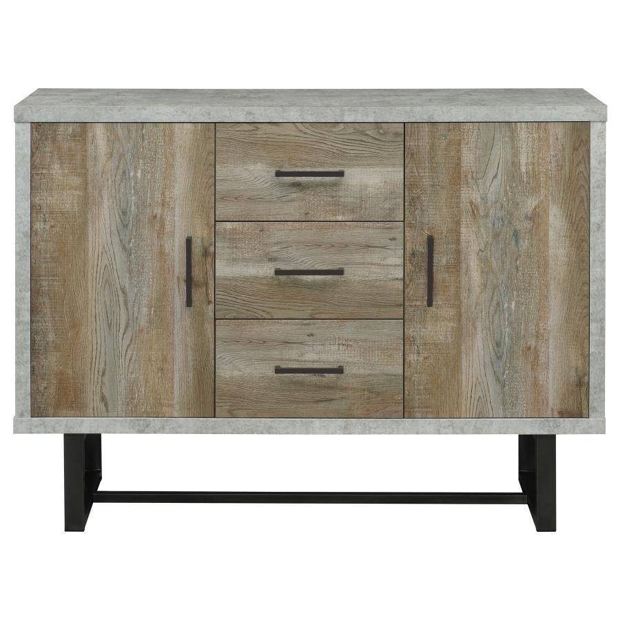 Abelardo - 3-Drawer Engineered Wood Cabinet - Weathered Oak CoasterEssence