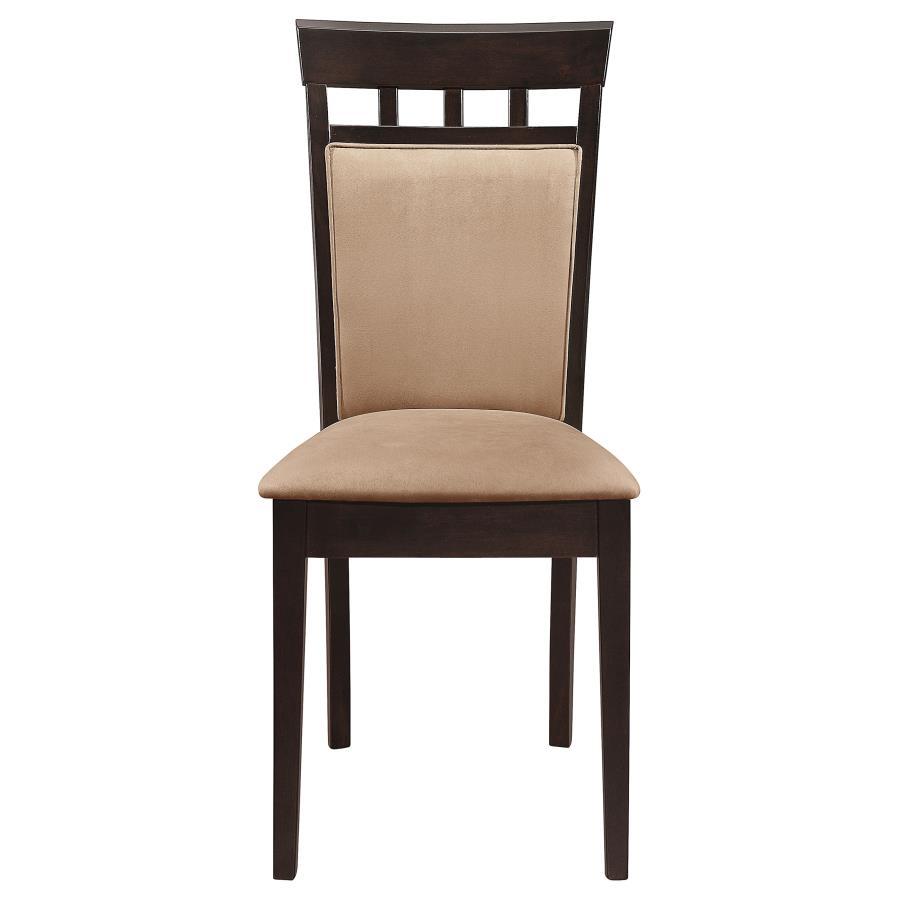 Gabriel - Closed Back Side Chairs (Set of 2) - Cappuccino CoasterEveryday