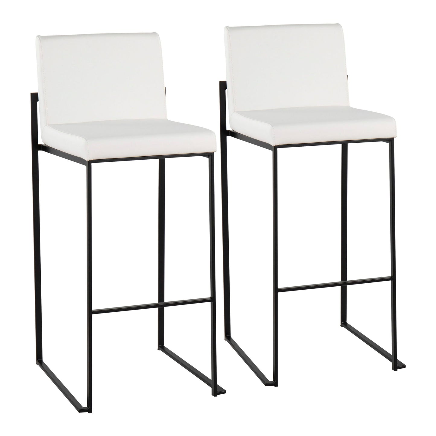 Fuji - Contemporary High Back Barstool Elegant Design Lumi Source