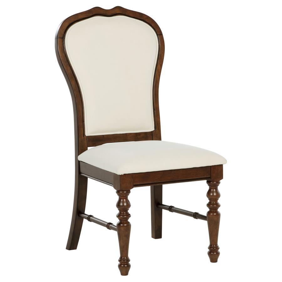 Landon - Upholstered Dining Side Chair (Set of 2) - Rich Brown Coaster Fine Furniture