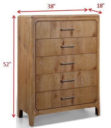 Westcott - Chest - Cerused Natural Crown Mark