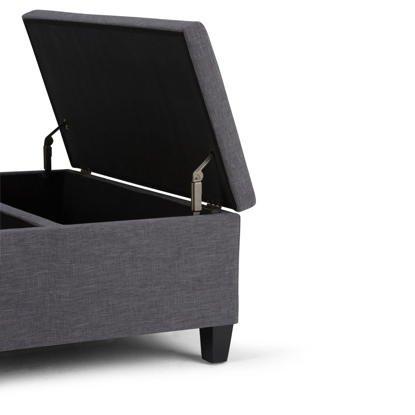 Ellis - Coffee Table Storage Ottoman Contemporary Design Simpli-Home