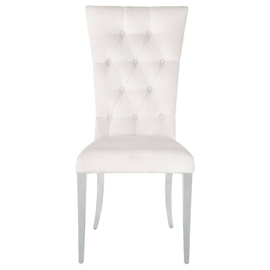 Kerwin - Velvet Upholstered Dining Side Chair (Set of 2) CoasterElevations