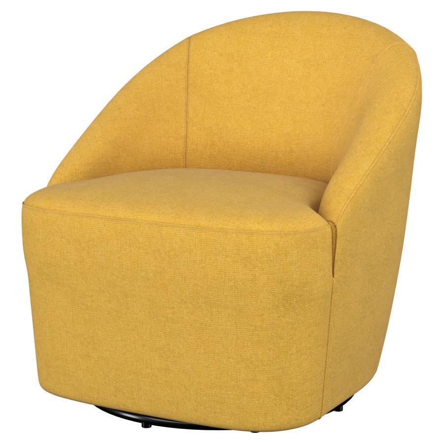 Leon - Upholstered Barrel Accent Swivel Chair Coaster Fine Furniture