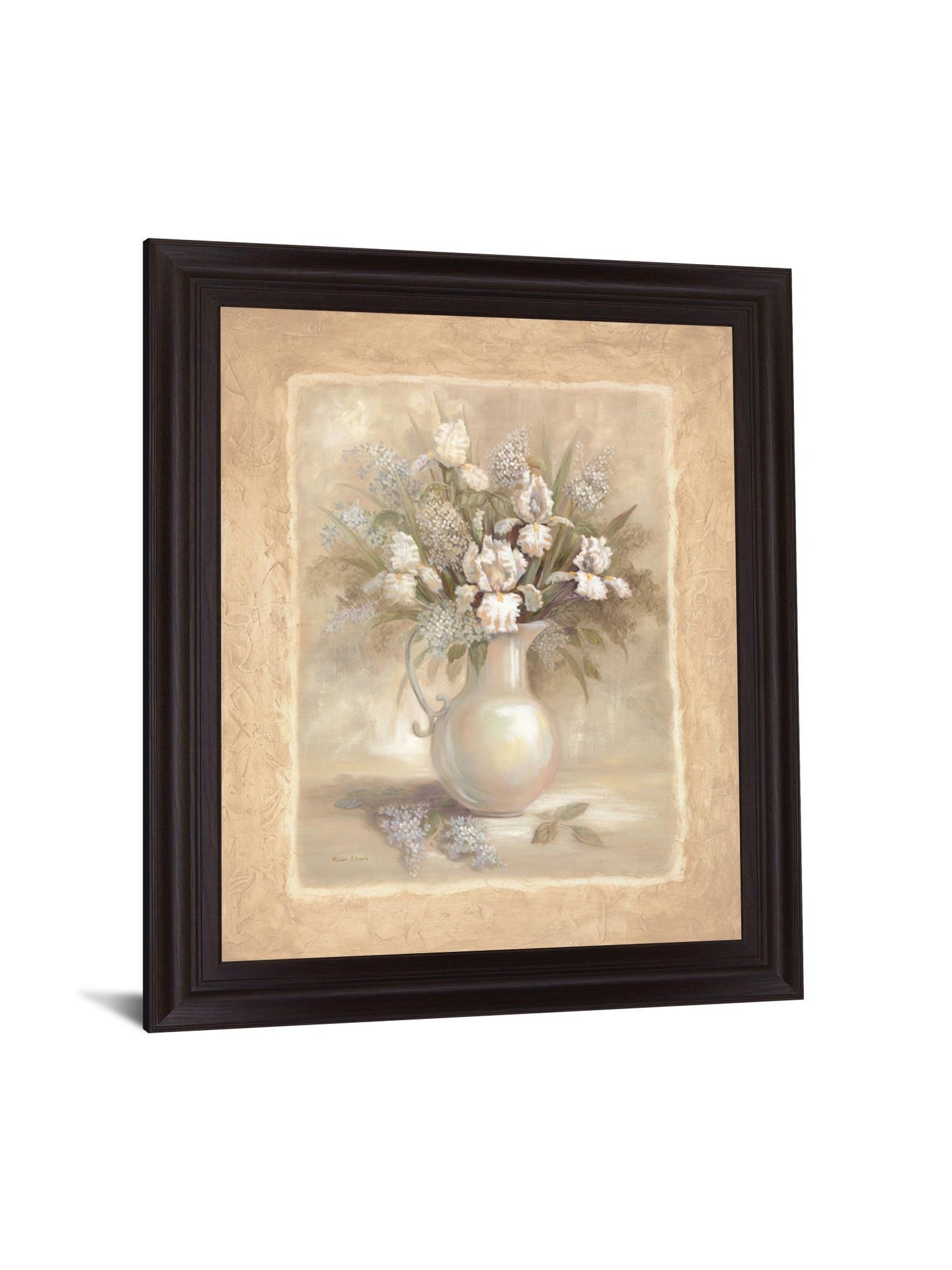 Ivory Blossom Pitcher - 28" x 34" Framed Wall Art Classy Art