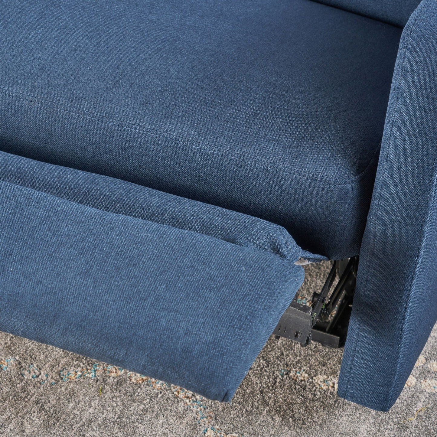 Alma - Contemporary Upholstered Loveseat Recliner Noble House