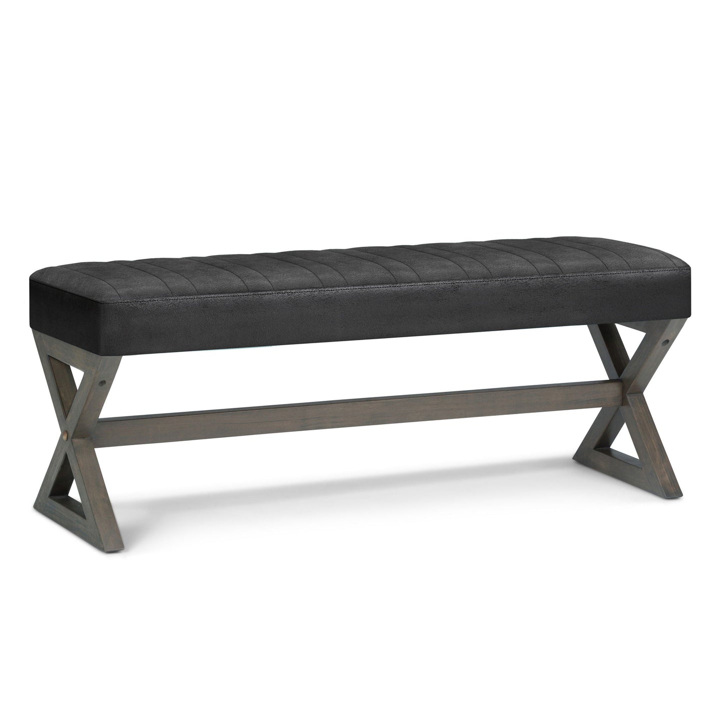 Salinger - Large Upholstered Ottoman Bench Simpli-Home