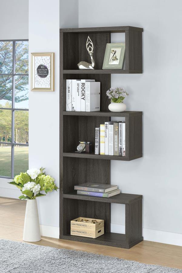 Joey - 5-tier Alternating Boxes Design Bookcase CoasterEveryday