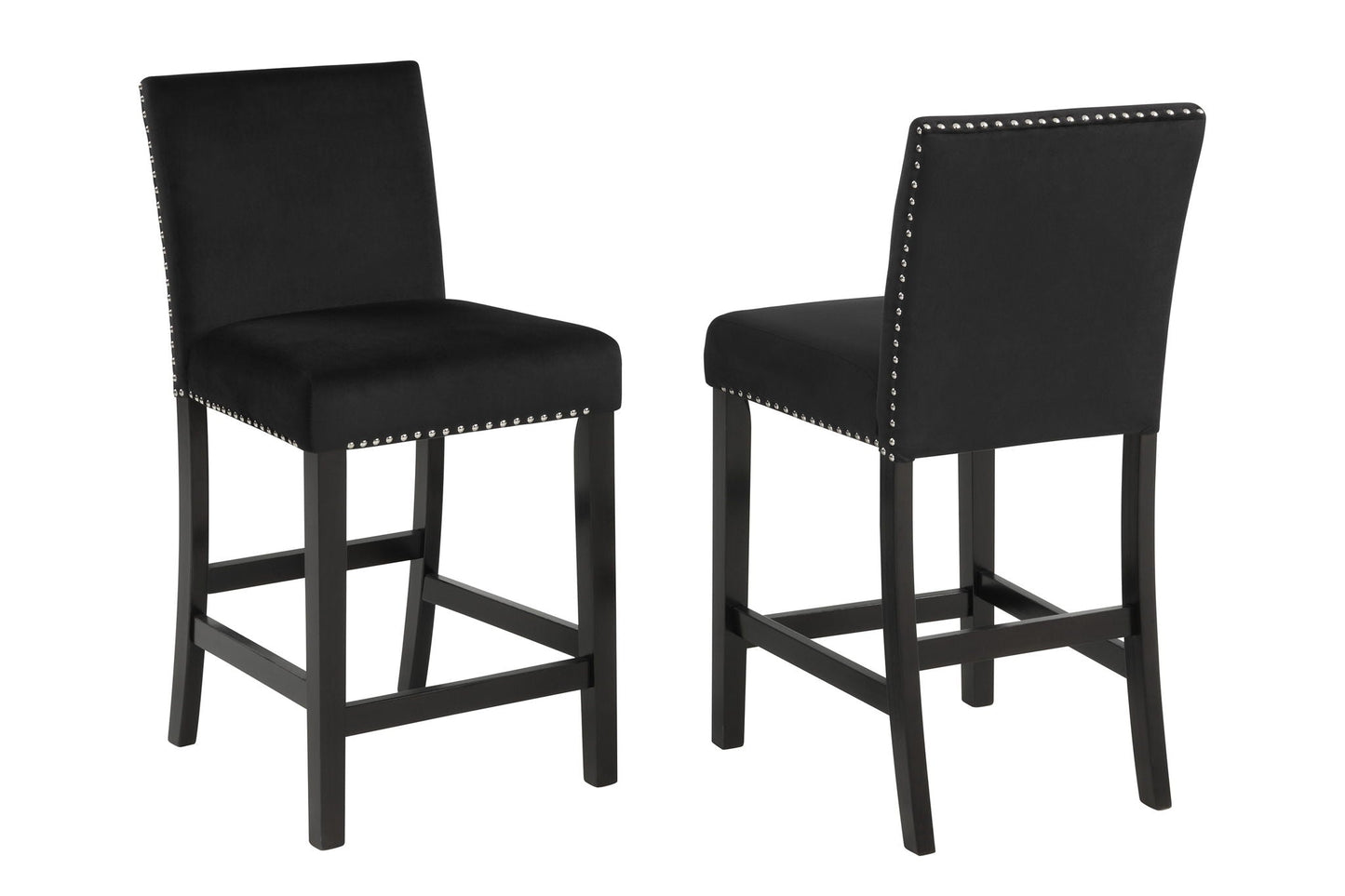 Lennon - 5 Piece Counter Height Set - All Black Crown Mark