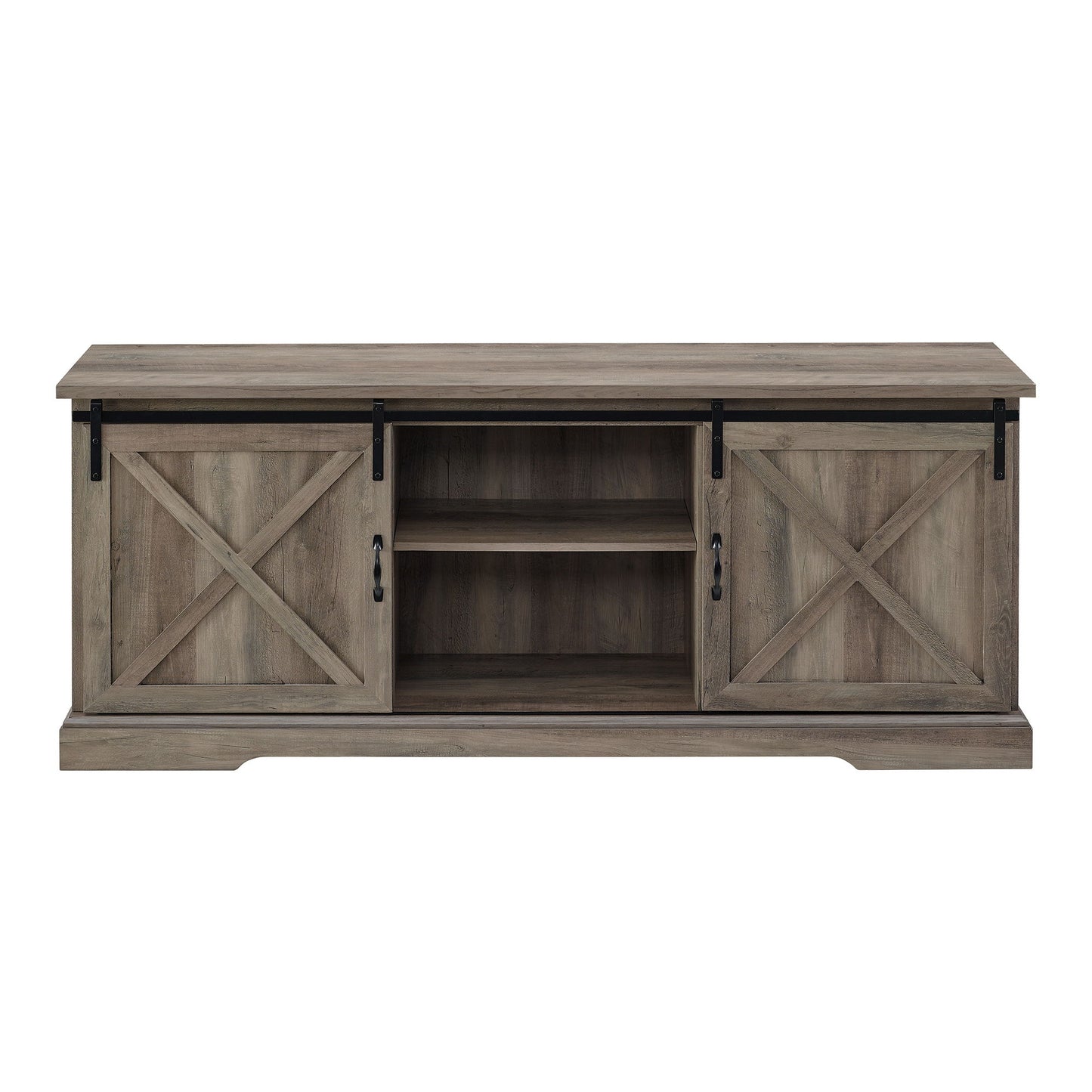 Farmhouse Sliding X Barn Door TV Stand Walker Edison