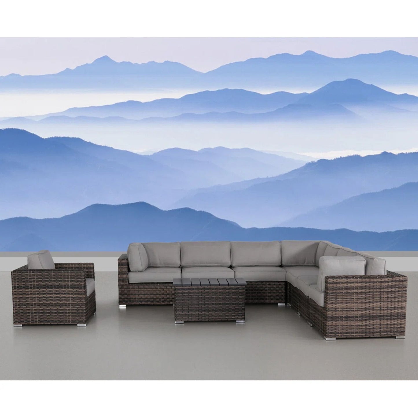 Sectional, Stylish Entertainment, Outdoor Living LSI Patio Furniture