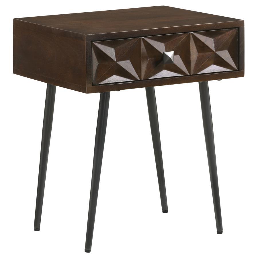 Ezra - 1-Drawer Rectangular Accent Side Table CoasterEveryday