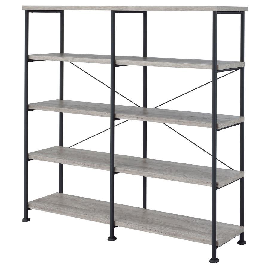 Analiese - 4-Shelf Double Bookshelf CoasterEveryday