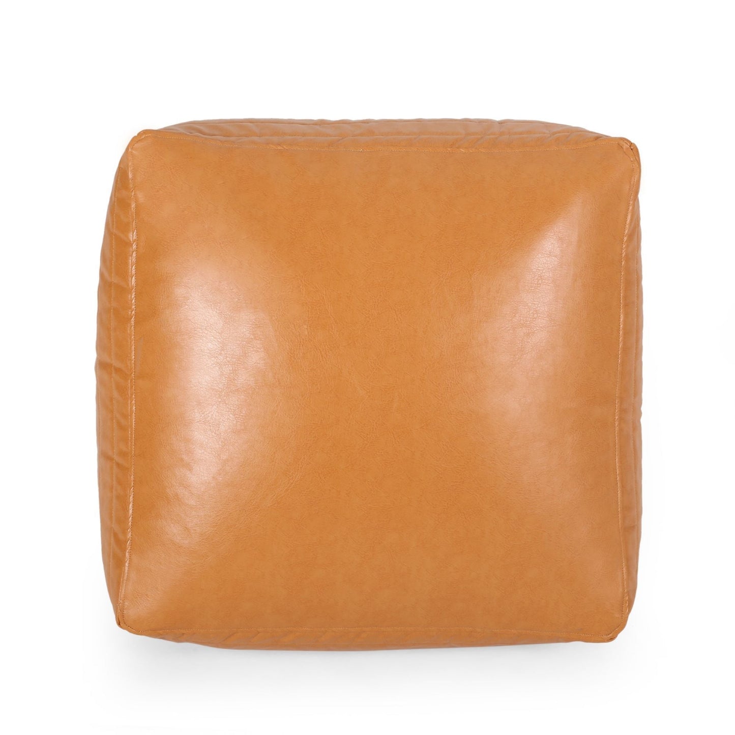 Bambo - Rectangle Pouf Ottoman Floor Cushion - Caramel Home Essentials