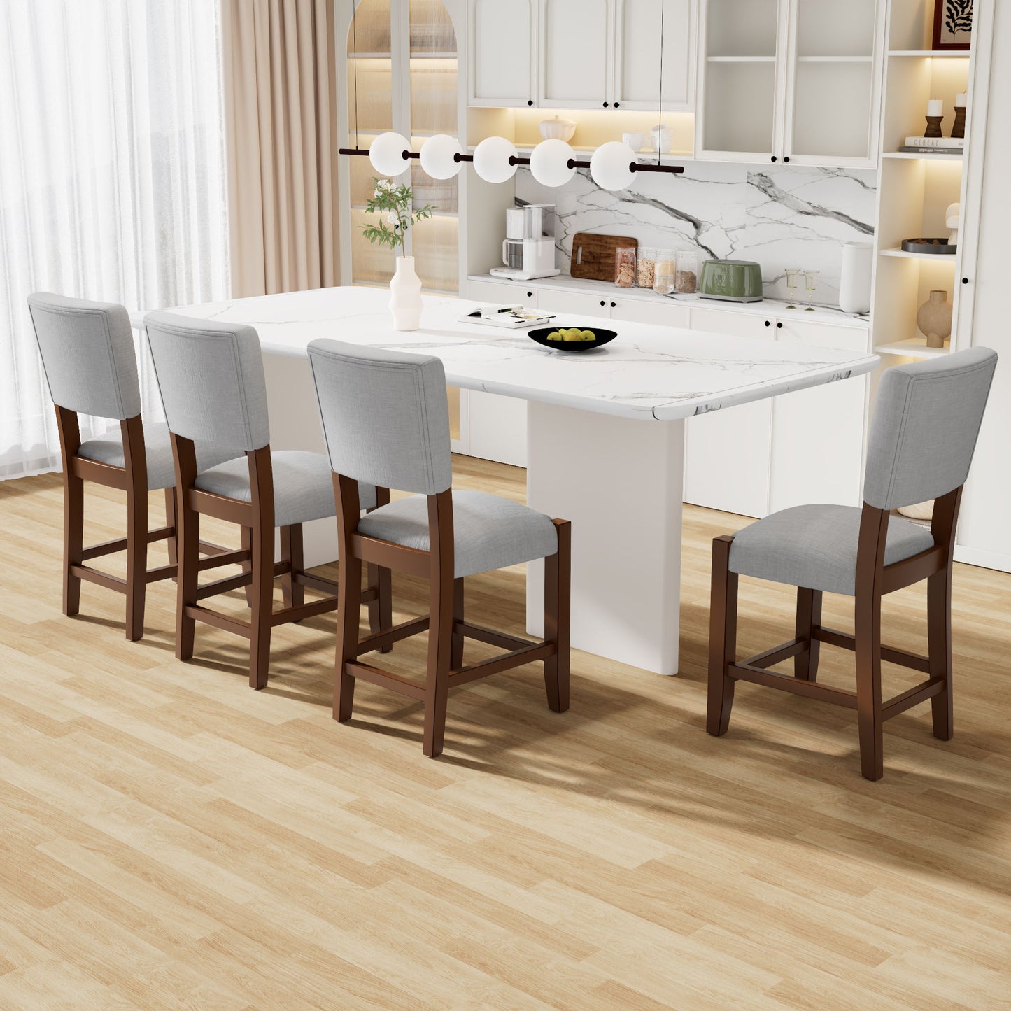 Mid Century Modern Bar Stools, Upholstered Counter Chairs Hearth and Haven