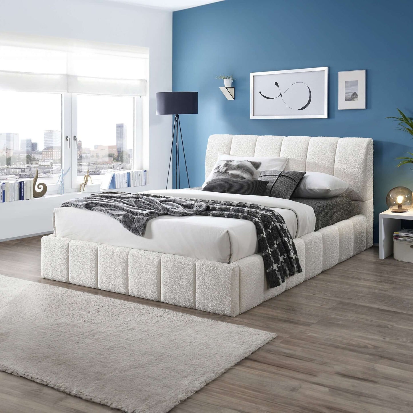 Hilar - Elegant Design Platform Bed Ashcroft Furniture