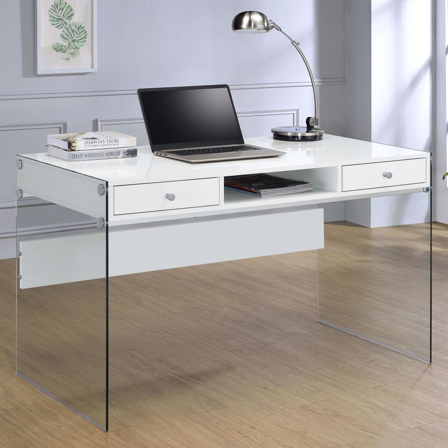 Dobrev - 2-Drawer Writing Desk CoasterEveryday