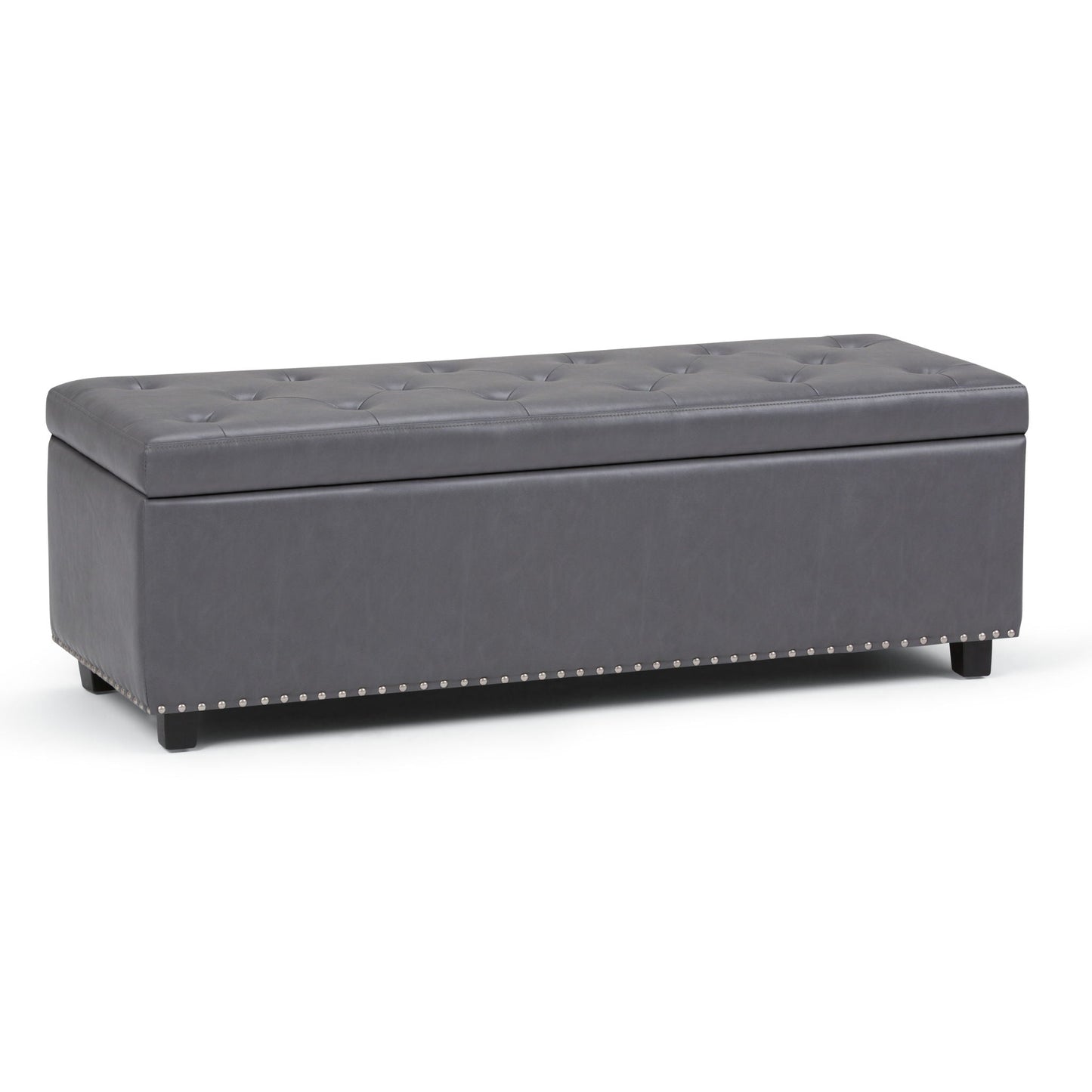 Hamilton - Upholstered Storage Ottoman Simpli-Home