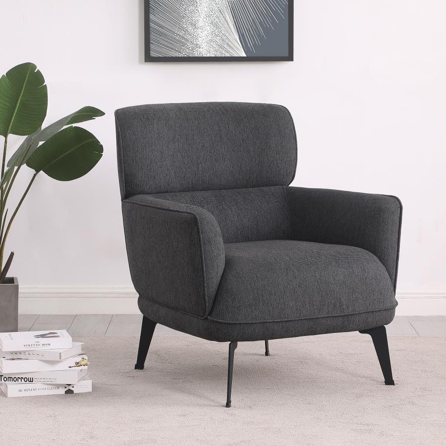 Andrea - Upholstered Crecent Arm Accent Chair Coaster Fine Furniture