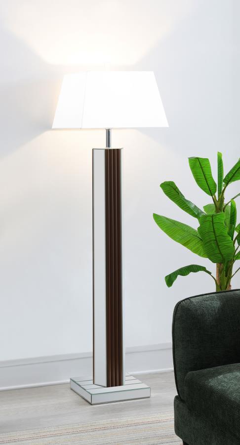 Elena - Square Tapered Mirrored Lamp Coaster Fine Furniture