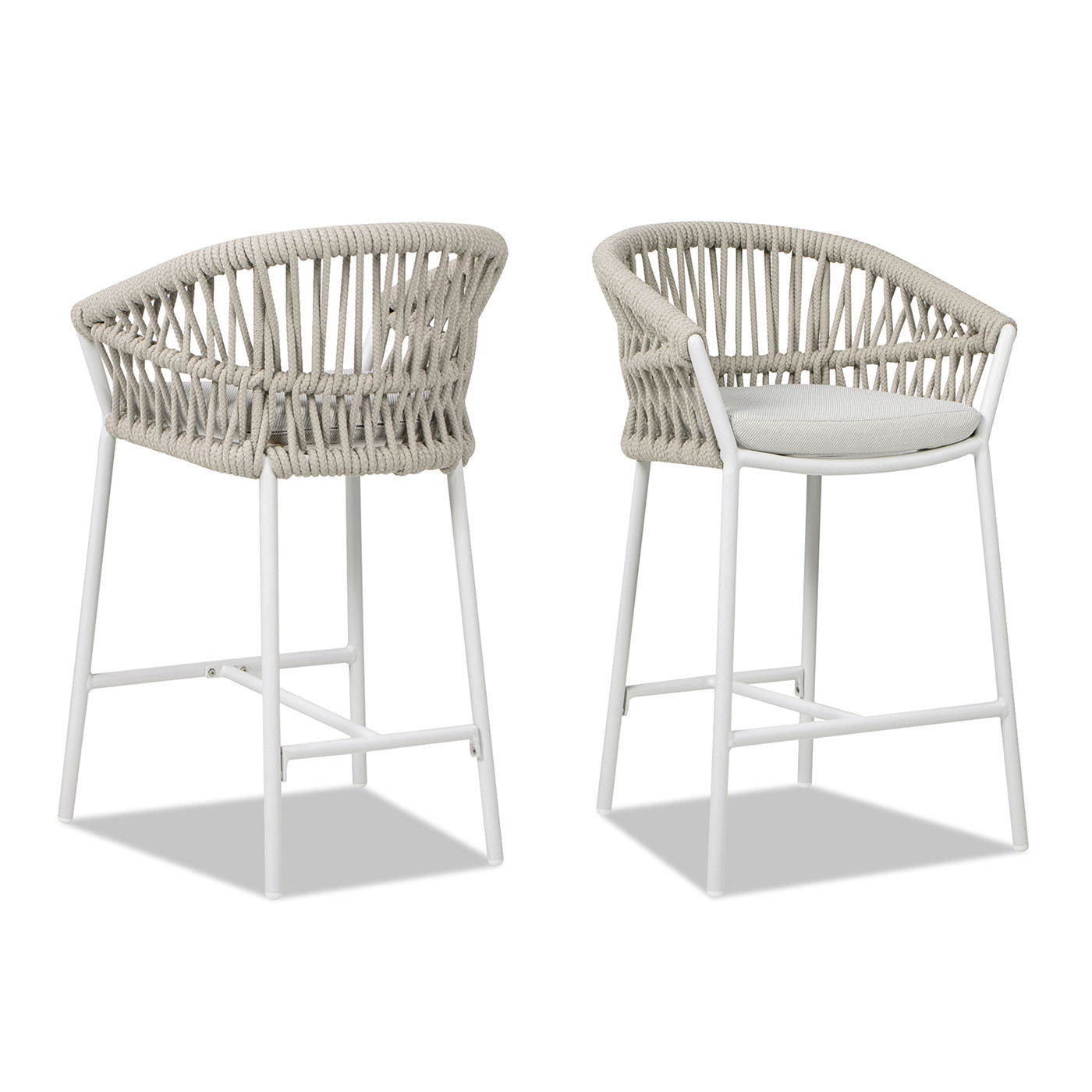 Maiden - Patio Counter Stool Sunproof Olefin (Set of 2) Jennifer Taylor Home