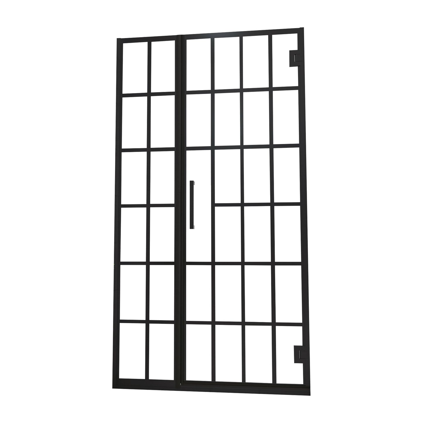 Frameless Pivot Shower Door With Pattern Glass, Open Entry Design Daily Nest