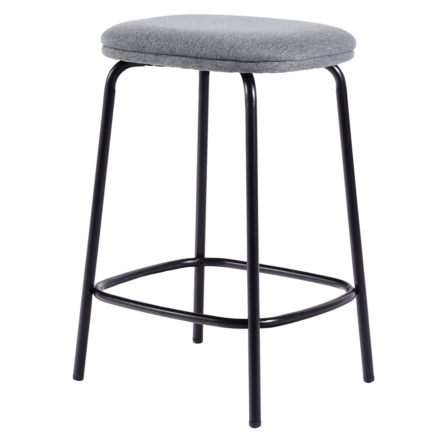 Modern Simple Counter Stool With Upholstered Seat (Set of 2) Walker Edison