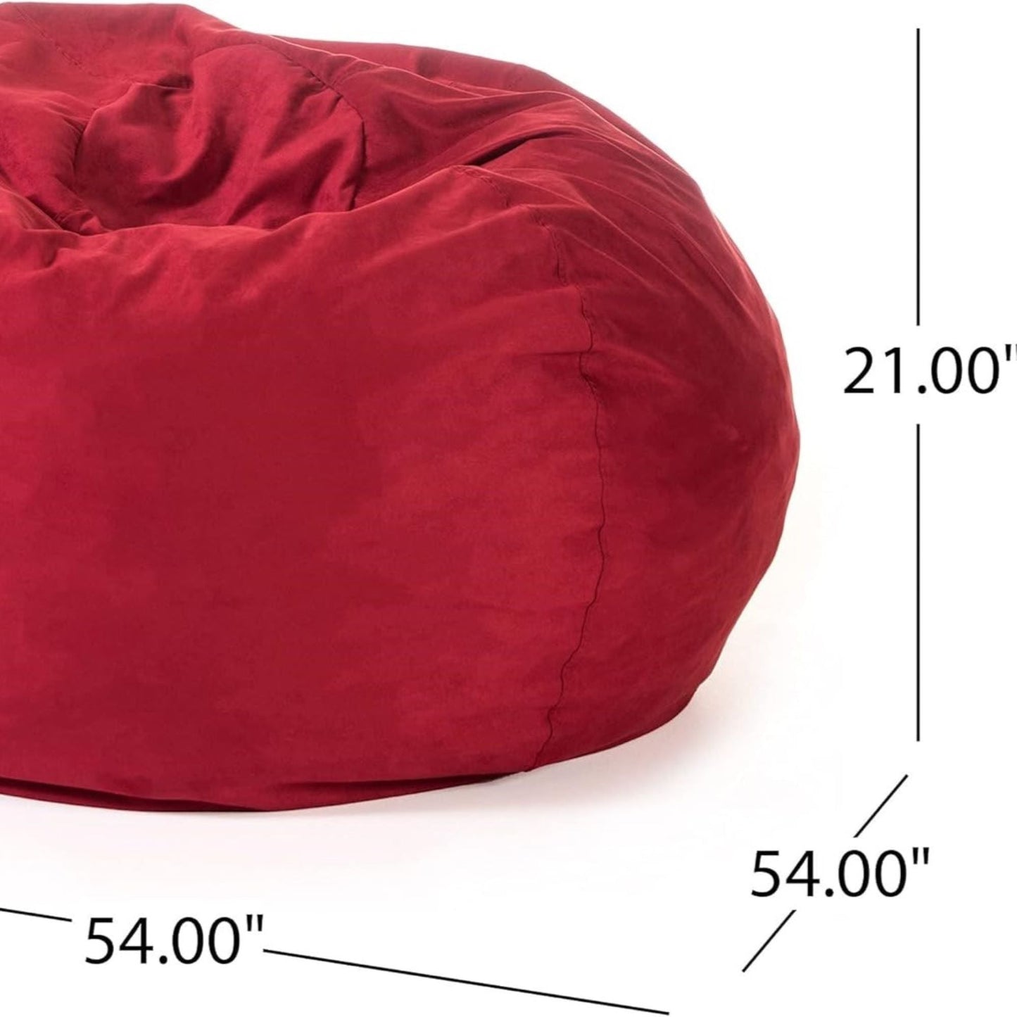 Comfortable High Density Shredded Foam Bean Bag Chair With Removable Cover Home Essentials
