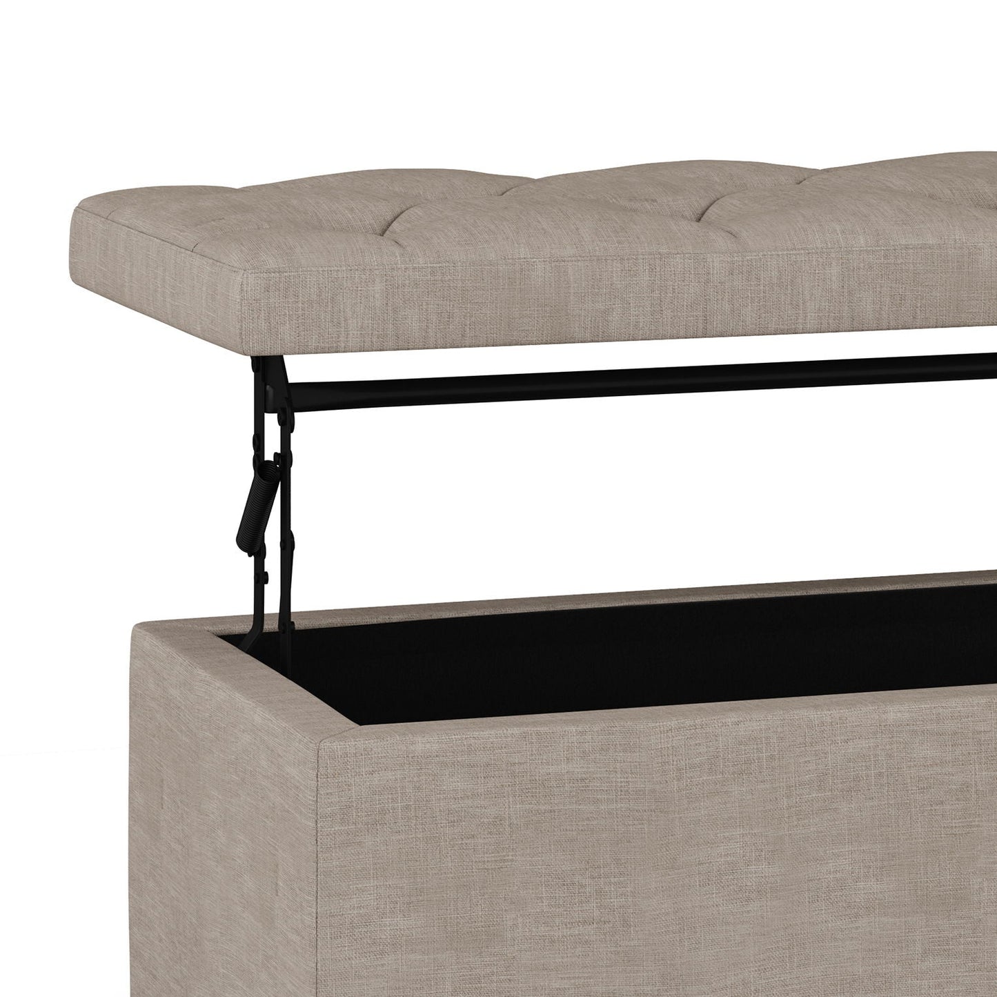 Hamilton - Upholstered Lift Top Rectangular Storage Ottoman Simpli-Home