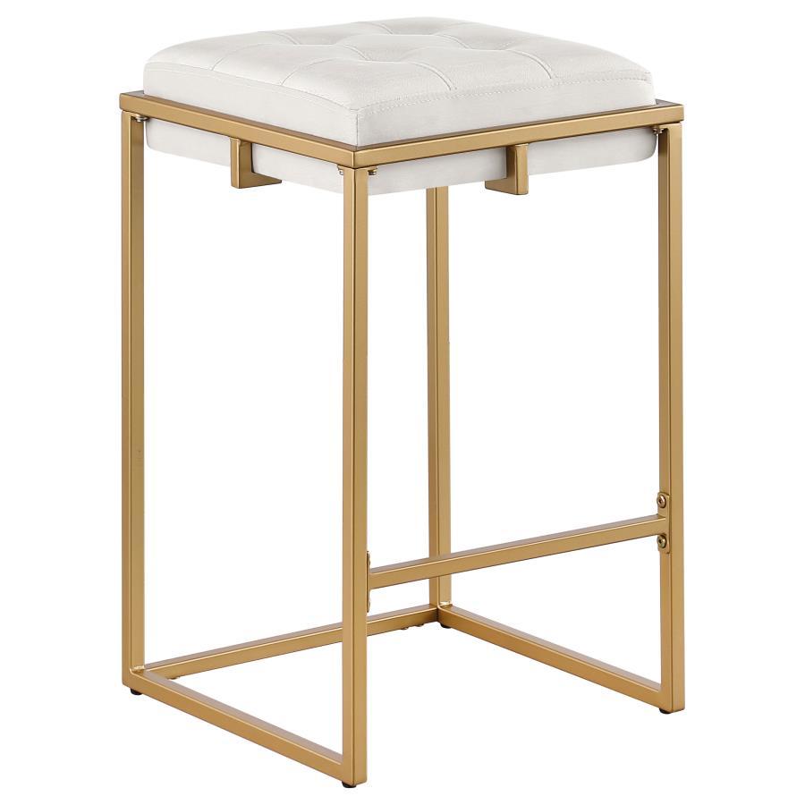 Nadia - Upholstered Backless Stool (Set of 2) CoasterEveryday