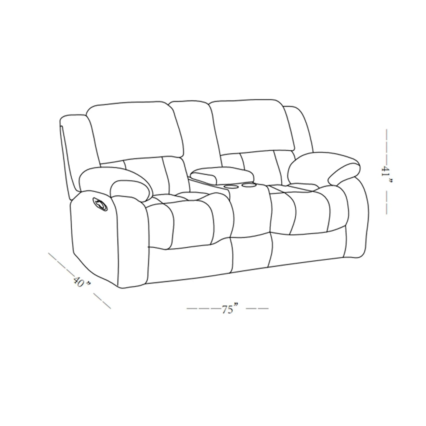 Stonic - Design Reclining Set Global Furniture USA