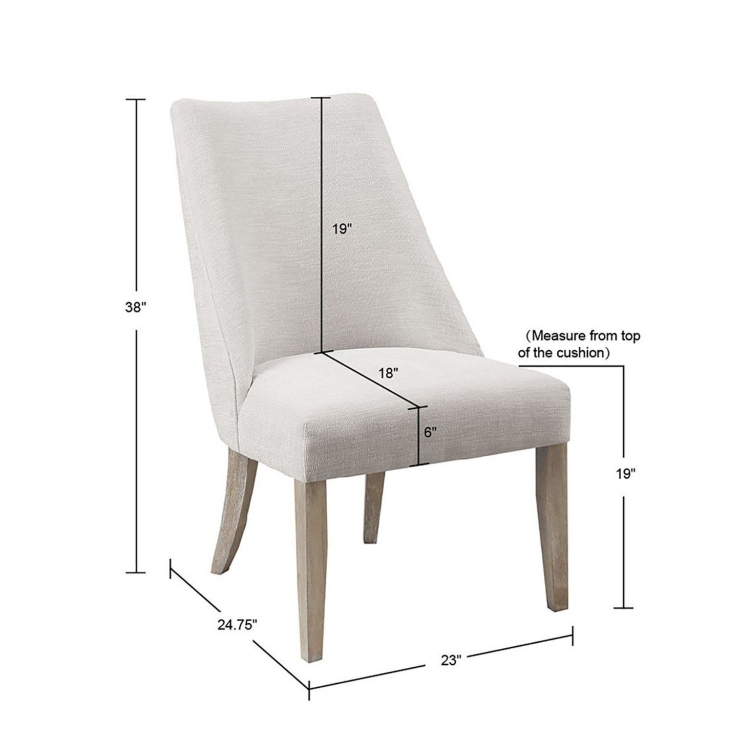 Comfortable Dining Chair Upholstered (Set of 2) JLA