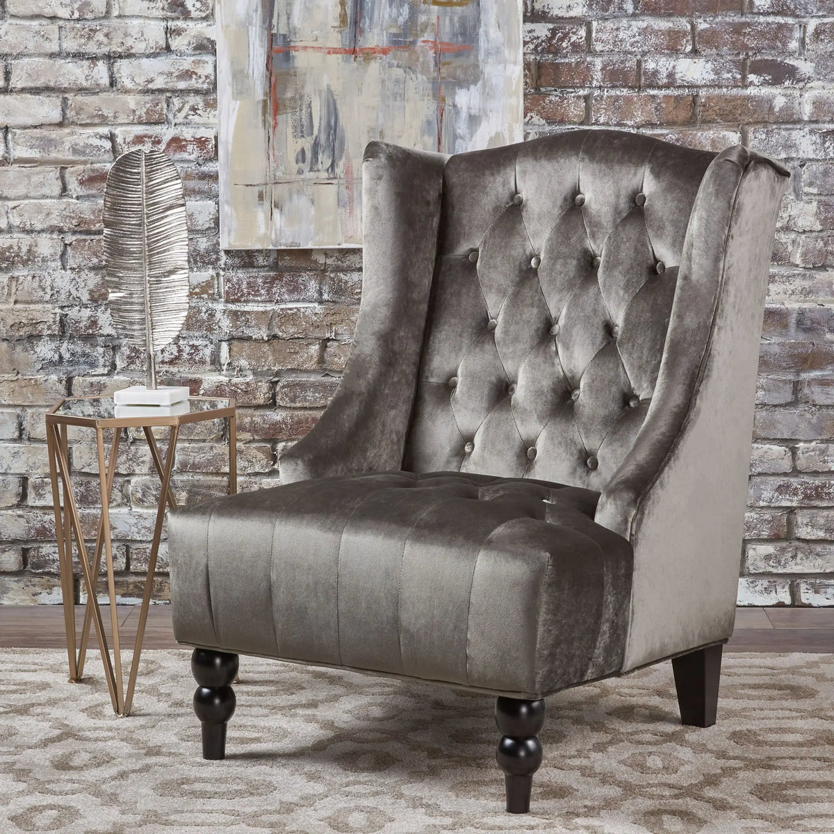 Toddman - Hi - Back Club Chair With Elegant Design Noble House