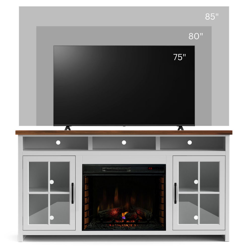 Hampton - Fireplace TV Stand Console Legends