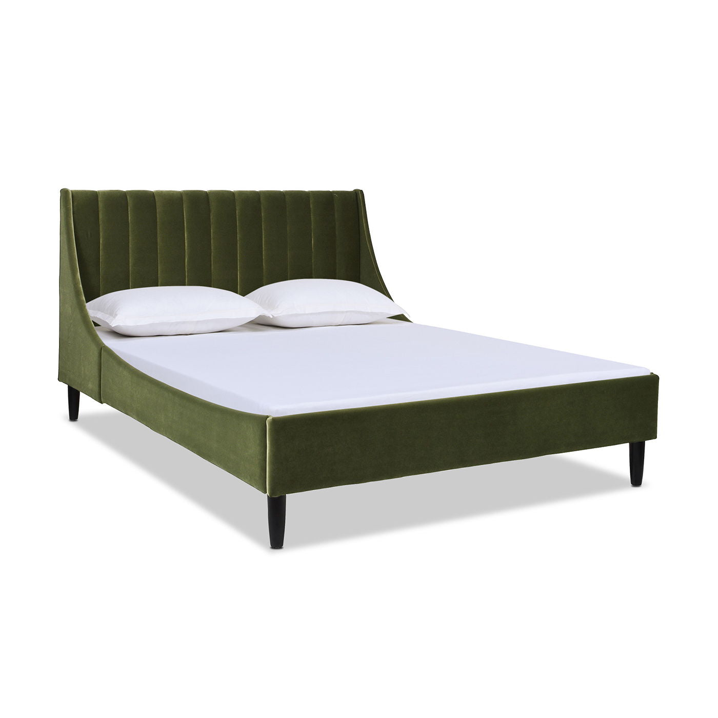 Aspen - Vertical Tufted Modern Headboard Platform Bed Set Jennifer Taylor Home