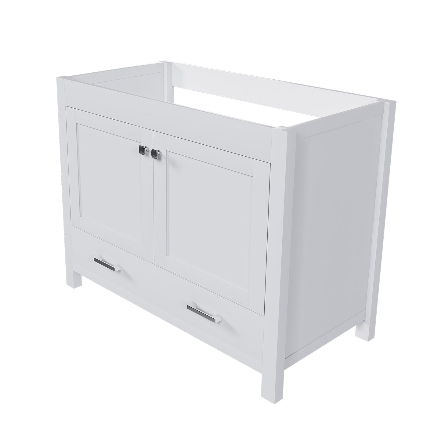42" Bathroom Vanity Base With Doors And Drawer - White Home Essentials