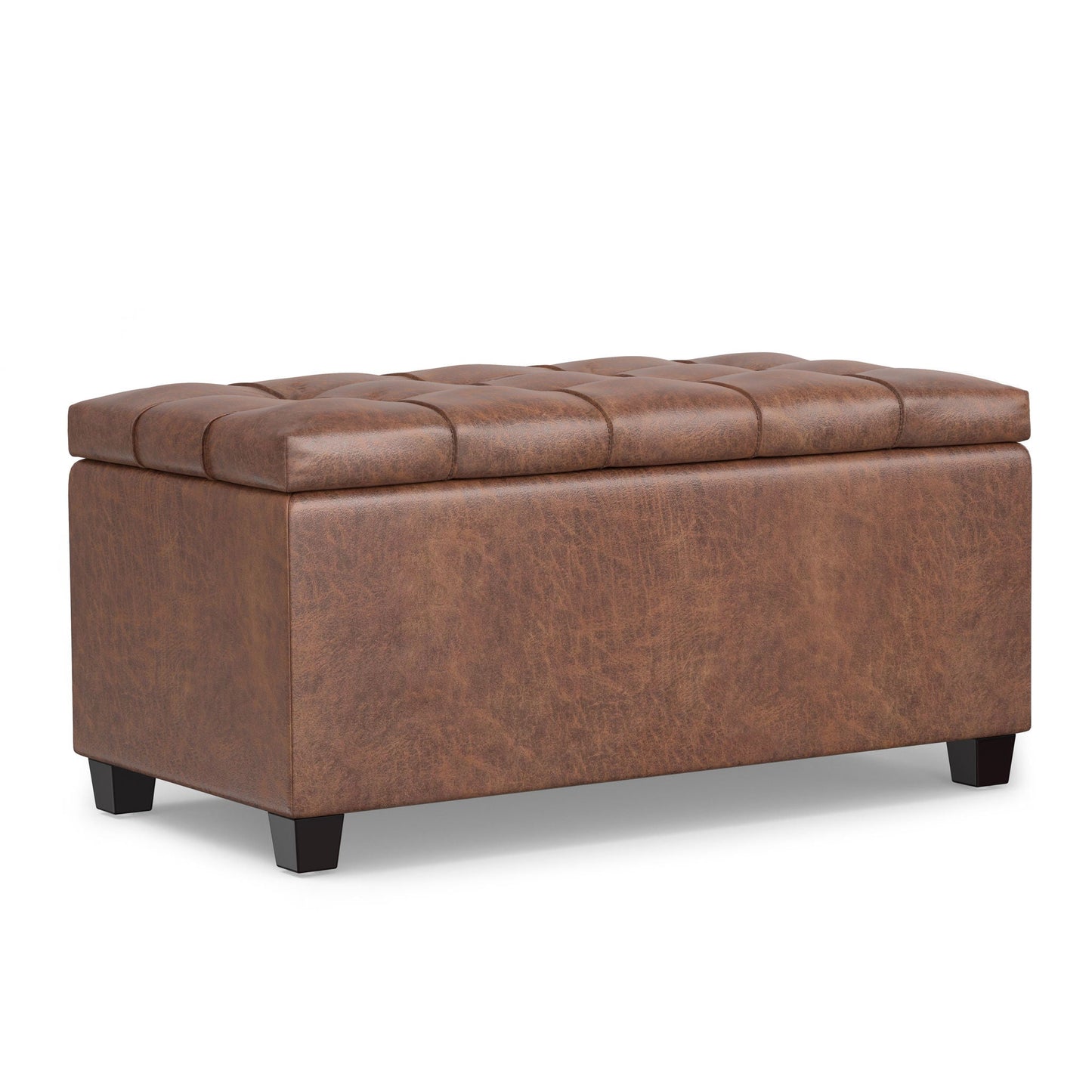 Sienna - Upholstered Storage Ottoman Bench Simpli-Home