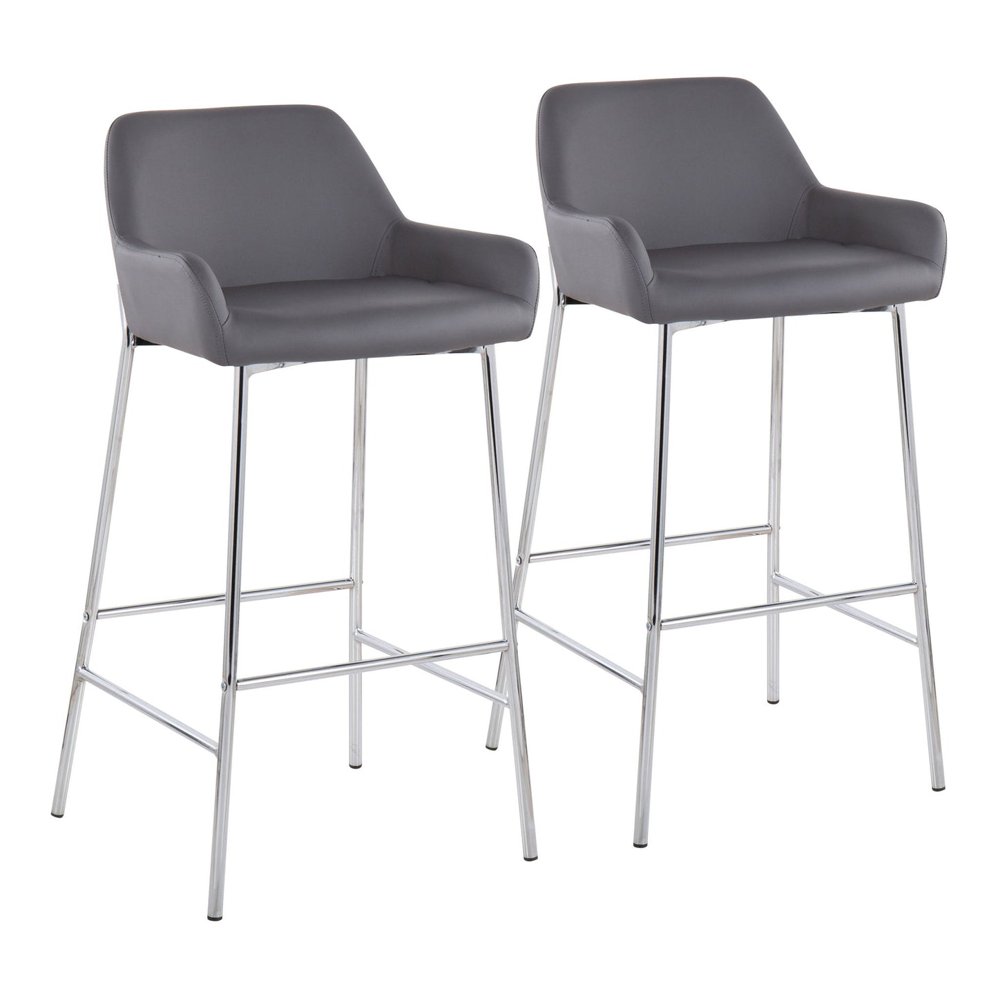 Daniella - Contemporary Fixed Height Barstool (Set of 2) Lumi Source