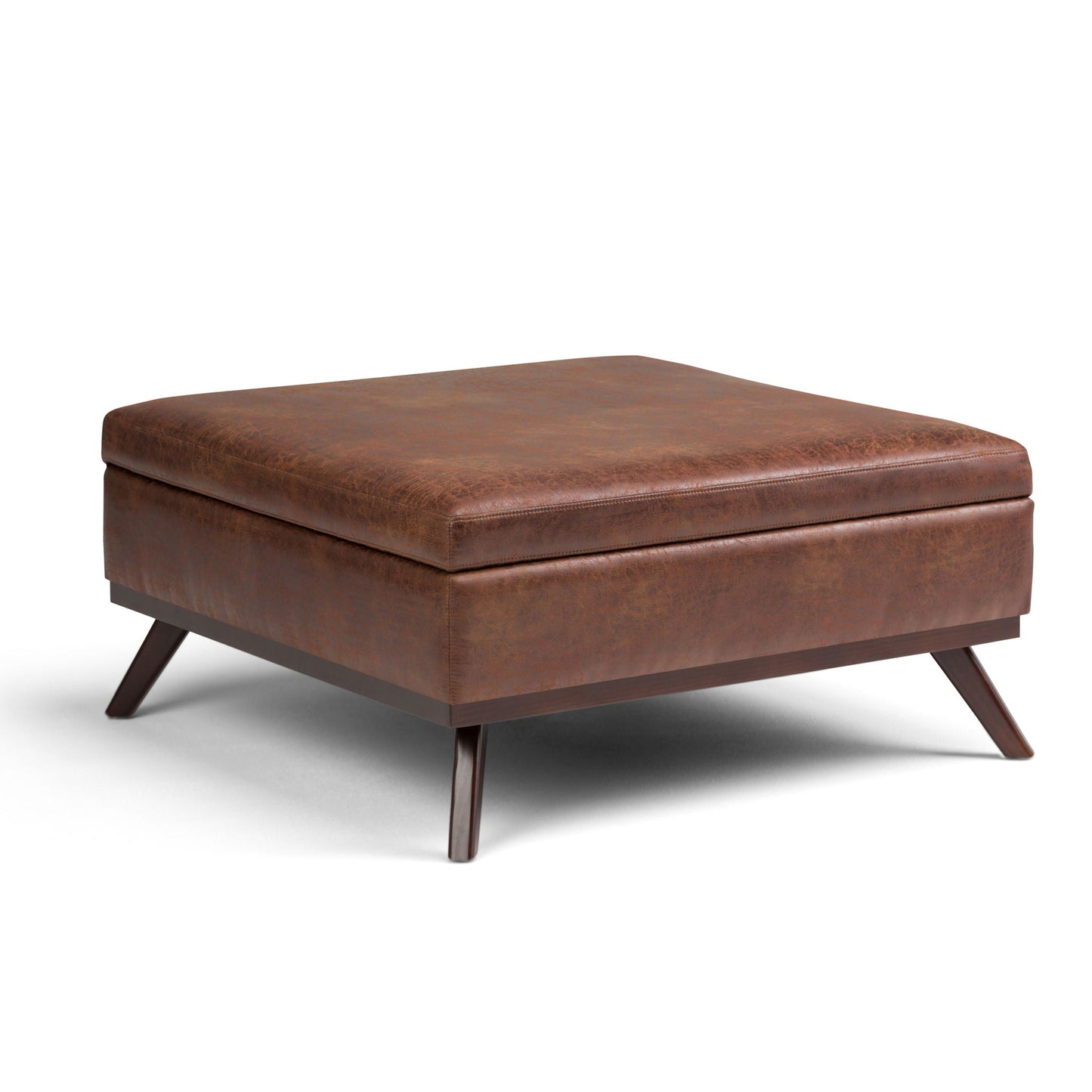 Owen - Multifunctional Square Coffee Table Storage Ottoman Simpli-Home