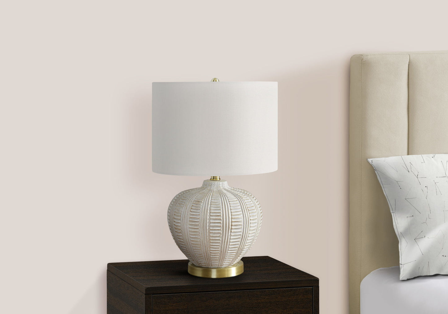 Transitional Lighting, Table Lamp, Resin - Cream 8th Street