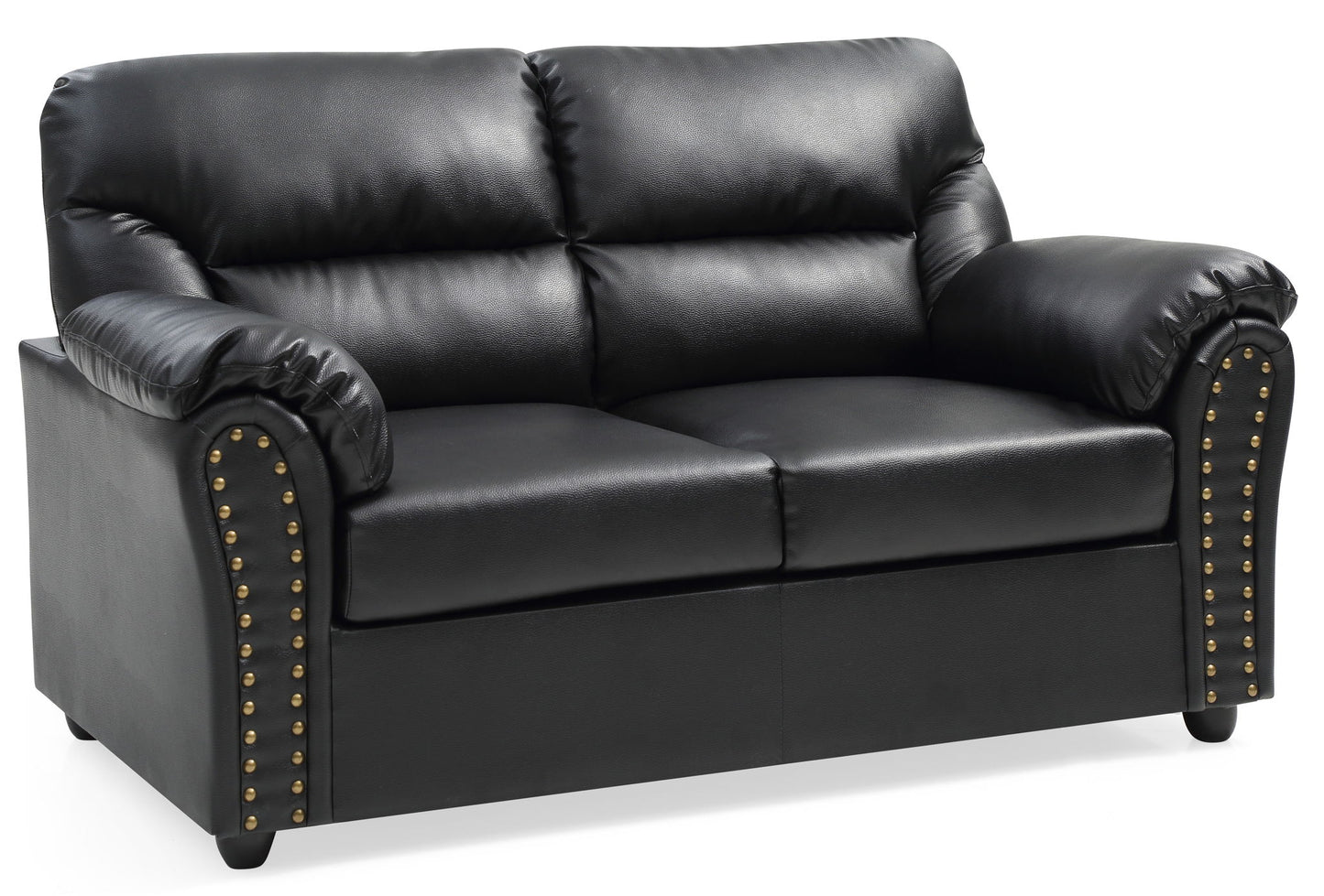Padded Love Seat For Modern Living - Black Glory Furniture