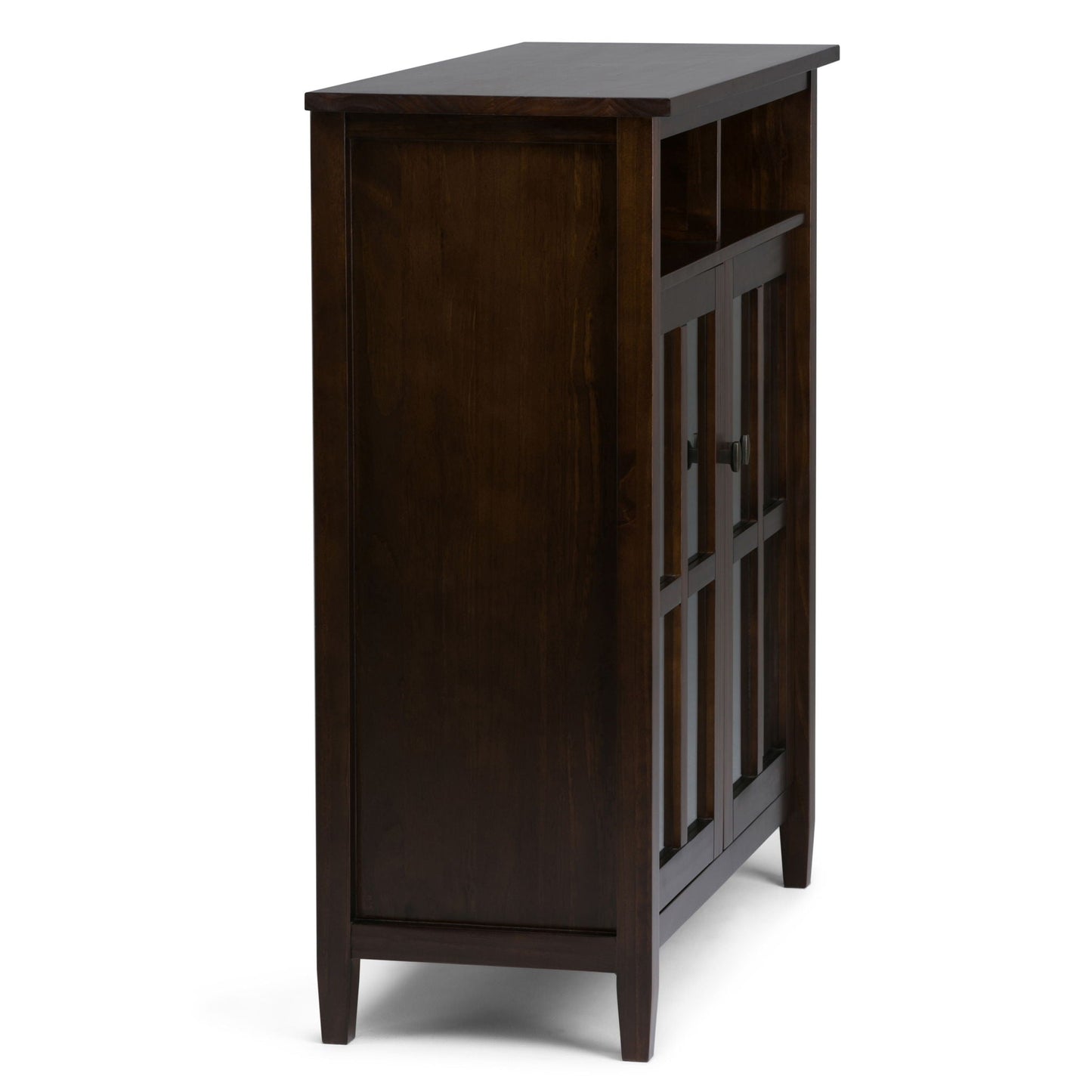 Warm Shaker - Handcrafted Medium Storage Media Cabinet Simpli-Home