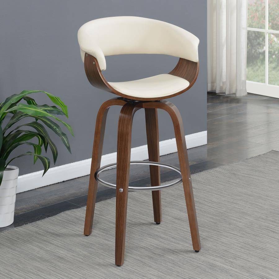 Zion - Upholstered Swivel Bar Stool CoasterEssence