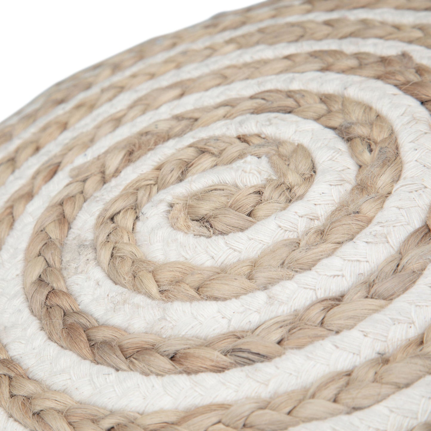 Yolanda - Round Pouf - Natural Simpli-Home