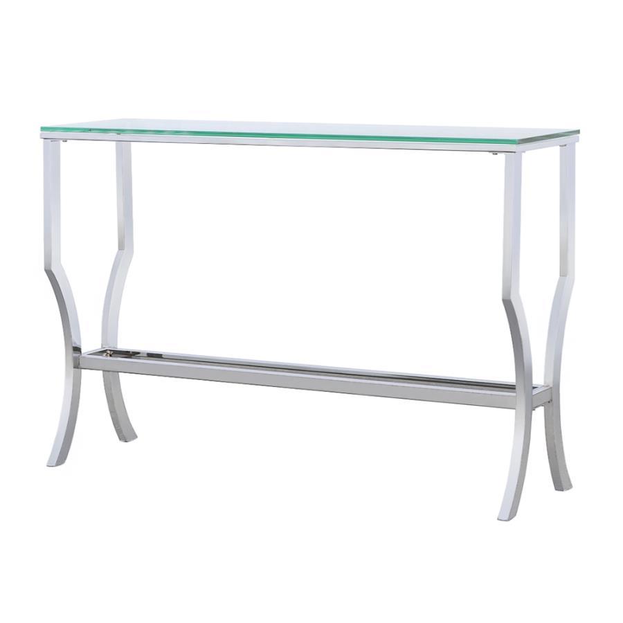 Saide - Rectangular Glass Top Table CoasterEssence
