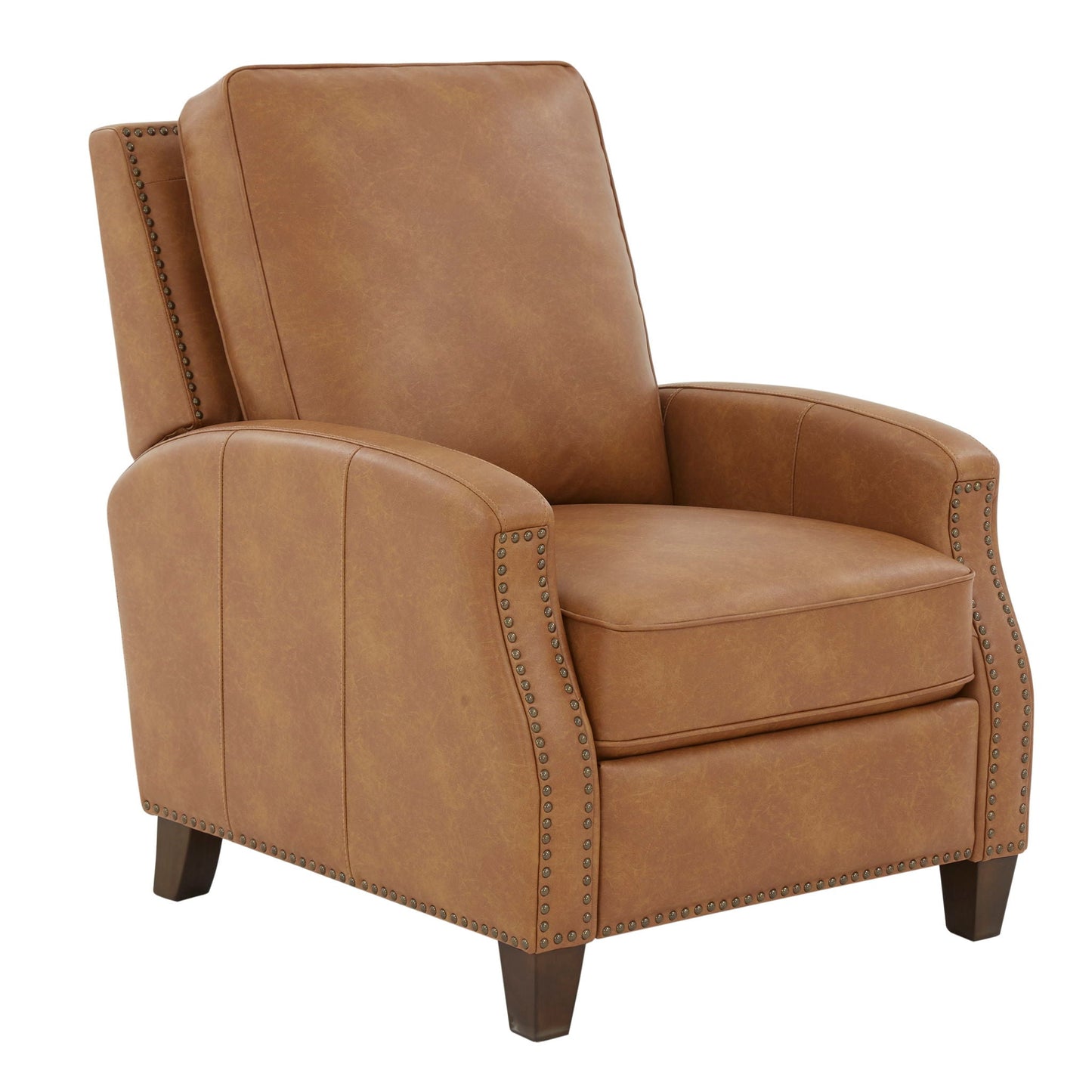 Jack - Push Back Recliner With Track Arms And Nailhead Accents Home Essentials