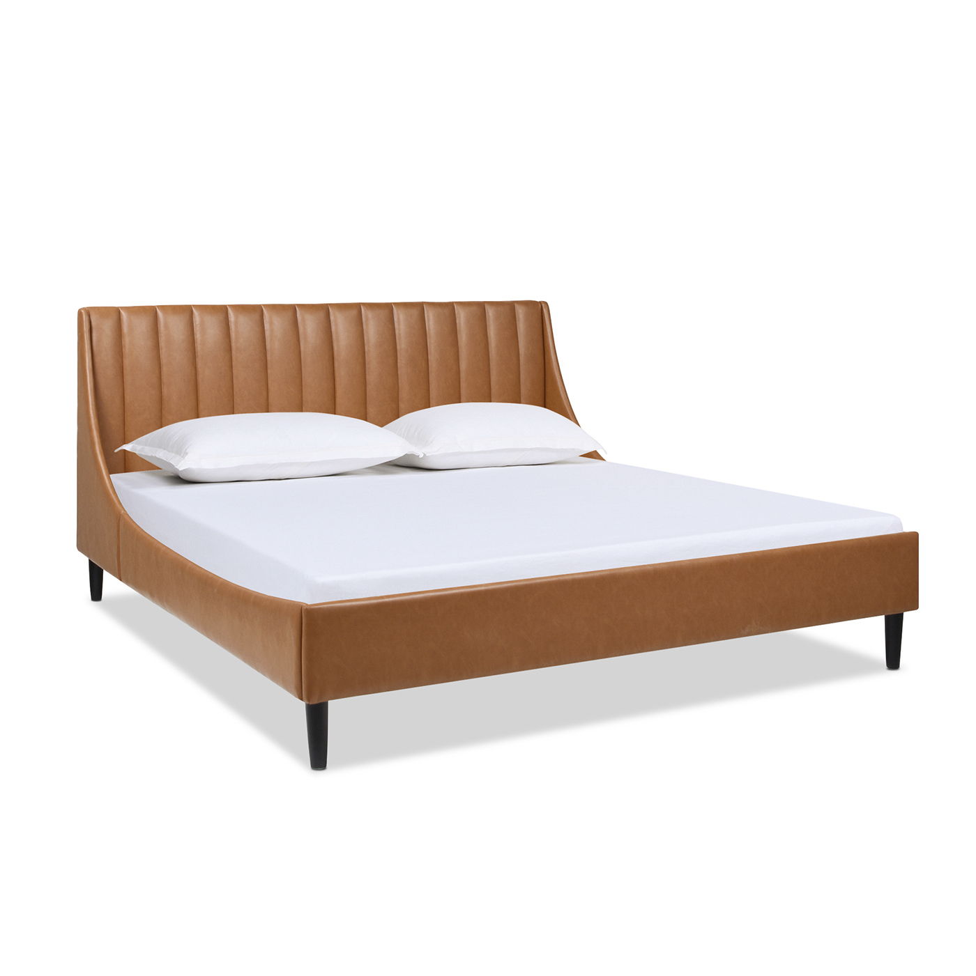 Aspen - Vertical Tufted Modern Headboard Platform Bed Set Jennifer Taylor Home