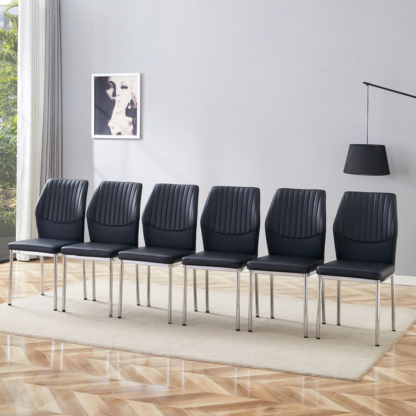 Luxury Simple High Resilience Dining Chair With Metal Legs Home Essentials